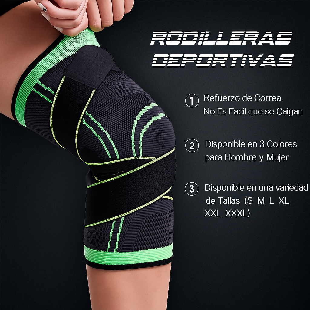 FlexiRodilla™ – Rodillera de Compresión Ajustable para Dolor y Estabilidad Articular