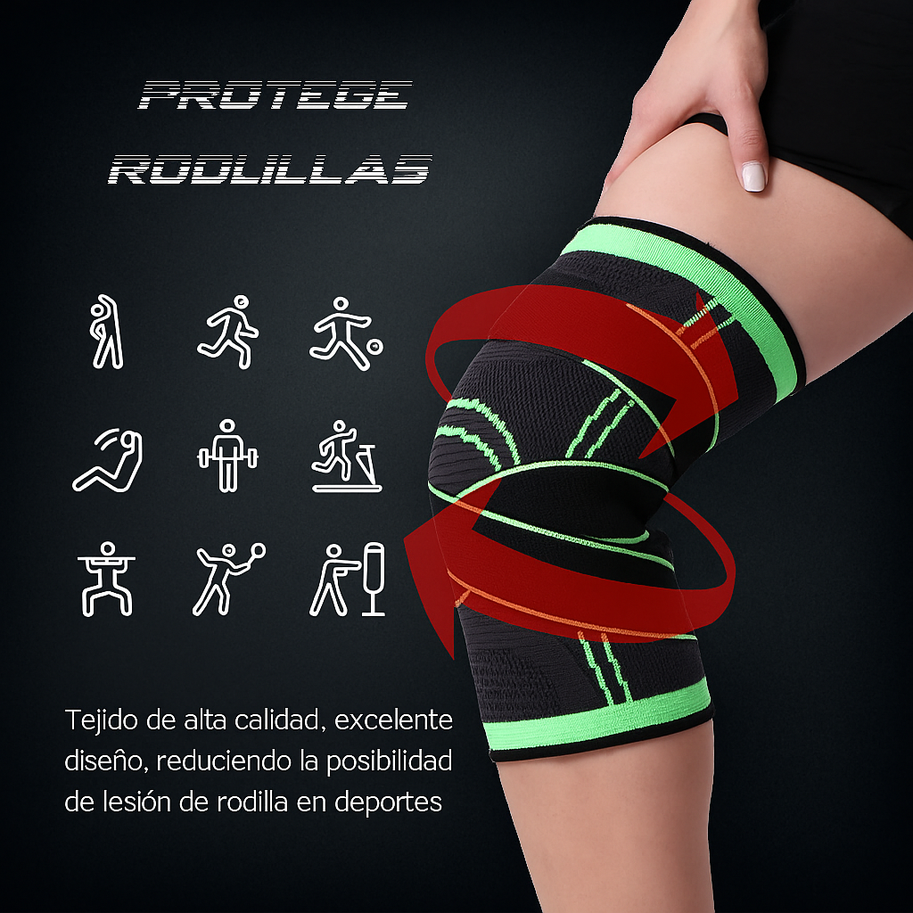 FlexiRodilla™ – Rodillera de Compresión Ajustable para Dolor y Estabilidad Articular