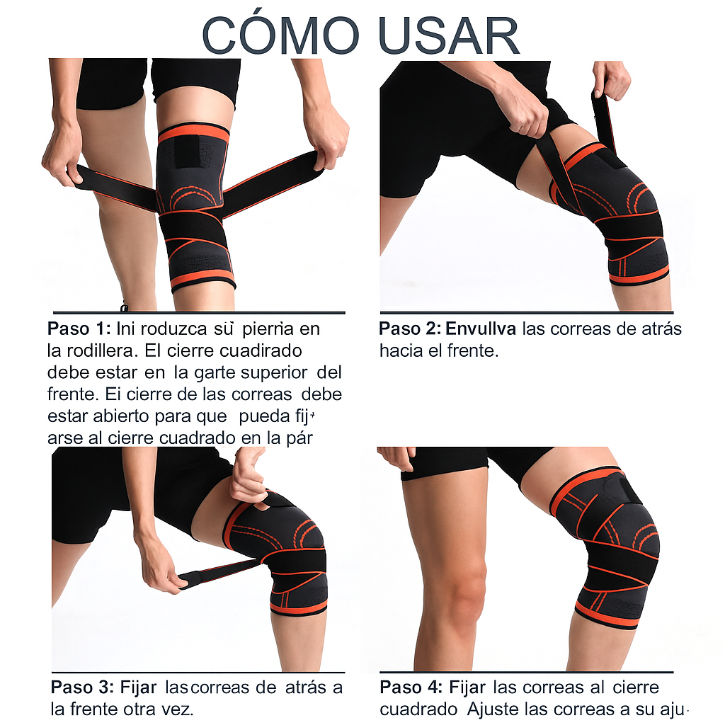 FlexiRodilla™ – Rodillera de Compresión Ajustable para Dolor y Estabilidad Articular