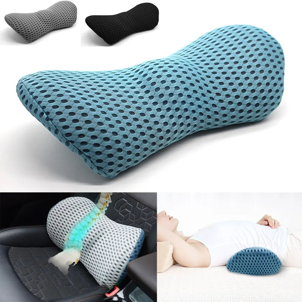 Cojín de apoyo lumbar con funda de almohada